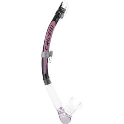 Cressi Alpha Ultra Dry snorkel klar / sort / pink