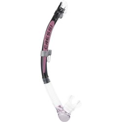 Cressi Alpha Ultra Dry snorkel klar / sort / pink