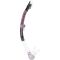 Cressi Alpha Ultra Dry snorkel klar / svart / rosa