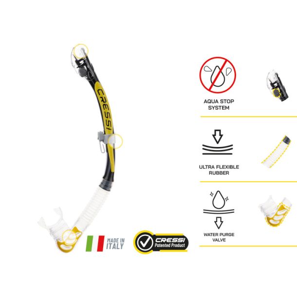 Cressi Big Eyes Evolution + Alpha Ultra Dry snorkel combo
