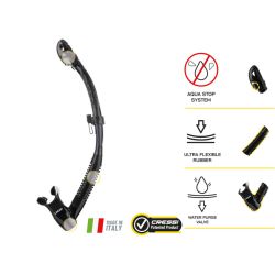 Cressi Itaca Ultra Dry snorkel sort/sort