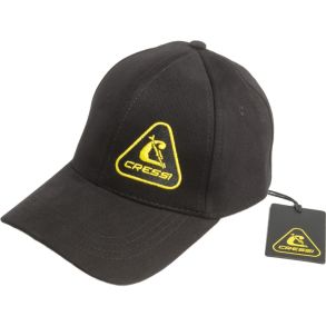 Cressi 1946 Baseball Cap Black / Yellow