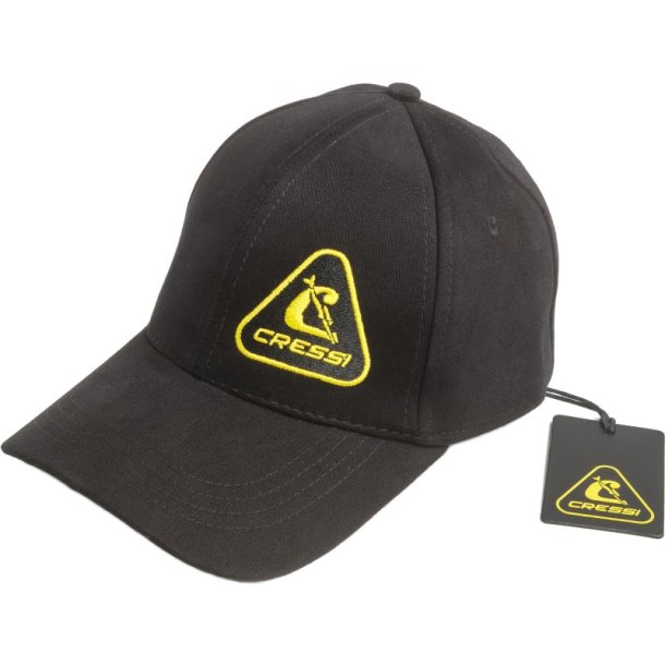 Cressi 1946 Baseball Cap Black / Yellow