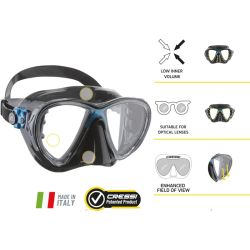 Cressi Big Eyes Evolution + Alpha Ultra Dry snorkel combo