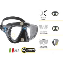 Cressi Big Eyes Evolution + Alpha Ultra Dry snorkel combo