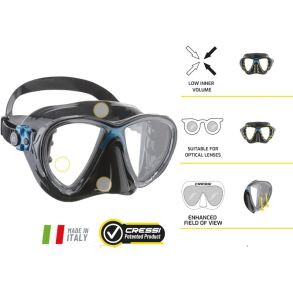 Cressi Big Eyes Evolution + Alpha Ultra Dry snorkel combo