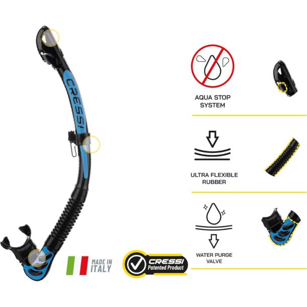 Cressi Big Eyes Evolution + Alpha Ultra Dry snorkel combo