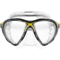 Cressi Big Eyes Evolution Crystal dykkermaske crystal / gul