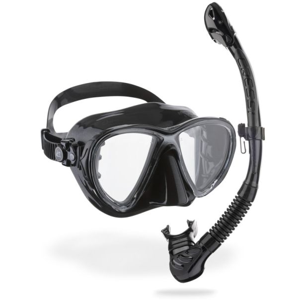 Cressi Big Eyes Evolution + Alpha Ultra Dry snorkel combo