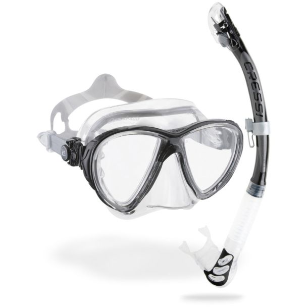 Cressi Big Eyes Evolution + Alpha Ultra Dry snorkel combo