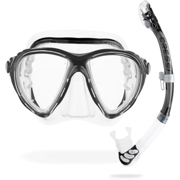 Cressi Big Eyes Evolution + Alpha Ultra Dry snorkel combo