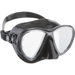 Cressi Big Eyes Evolution dykkermaske klar / sort / sort / s�lv mirrored lens
