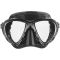 Cressi Big Eyes Evolution maske klar / sort / sort / s�lv mirrored lens
