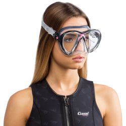 Cressi Big Eyes Evolution dykkermaske klar / pink