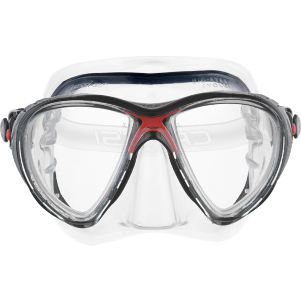 Cressi Big Eyes Evolution dykkermaske klar / r�d