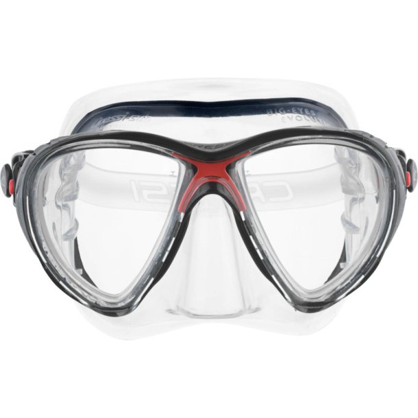 Cressi Big Eyes Evolution maske klar / r�d