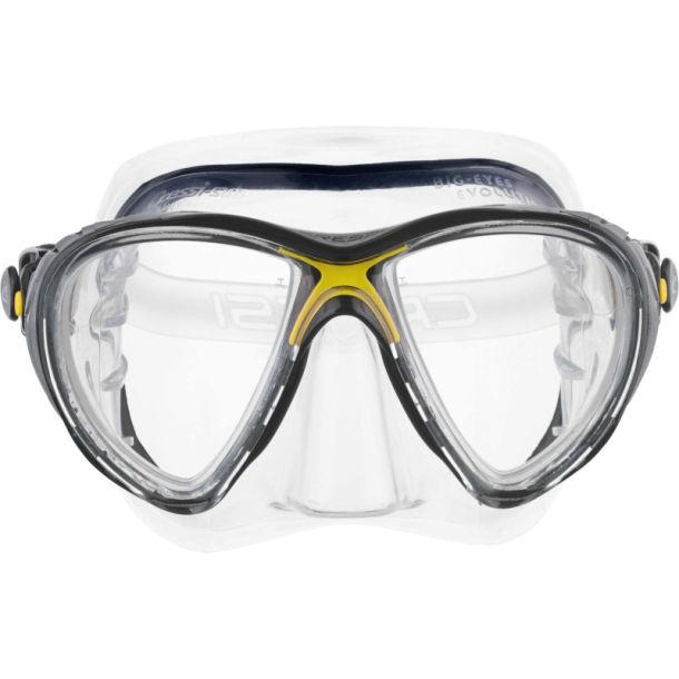 Cressi Big Eyes Evolution maske klar / gul