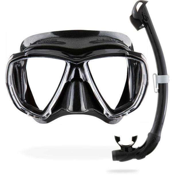 Cressi Big Eyes + Seal Dry snorkel combo