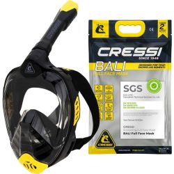 Cressi Bali full face maske sort / gul