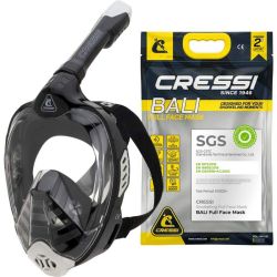 Cressi Bali full face maske sort / gr�