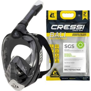 Cressi Bali full face maske sort / gr�