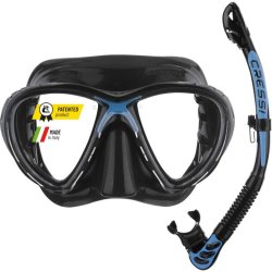 Cressi Big Eyes Evolution + Alpha Ultra Dry snorkel combo