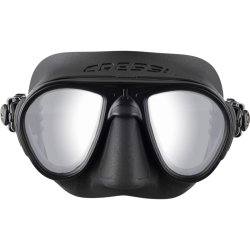 Cressi Calibro dykkermaske sort / sort / s�lv mirrored lens