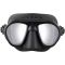 Cressi Calibro maske sort / sort / s�lv mirrored lens