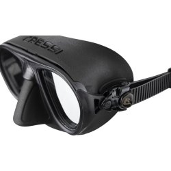 Cressi Calibro dykkermaske sort / sort / s�lv mirrored lens