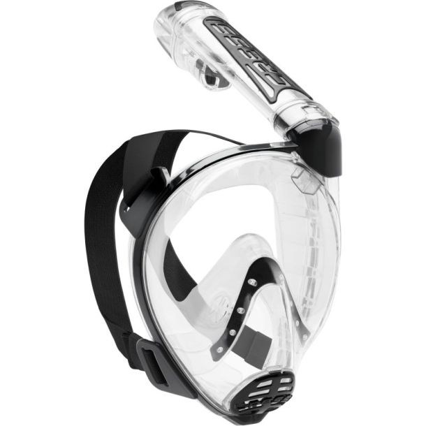 Cressi Duke full face maske klar / sort