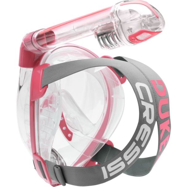 Cressi Duke full face maske klar / pink