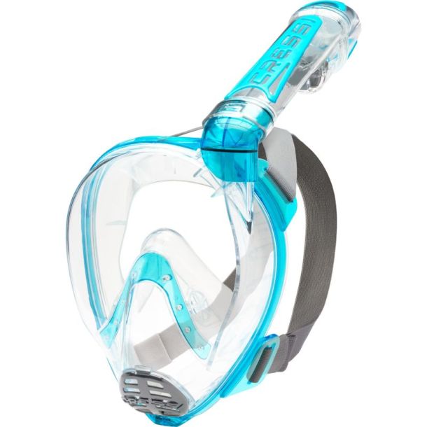Cressi Duke full face maske klar / akvamarin