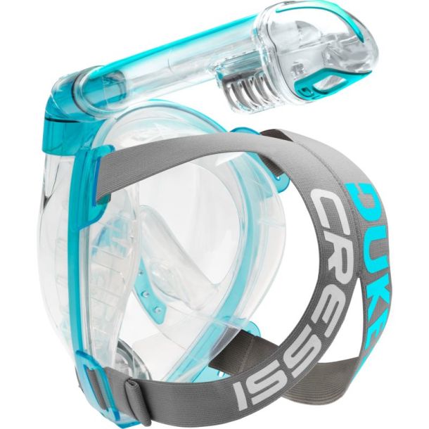 Cressi Duke full face maske klar / akvamarin