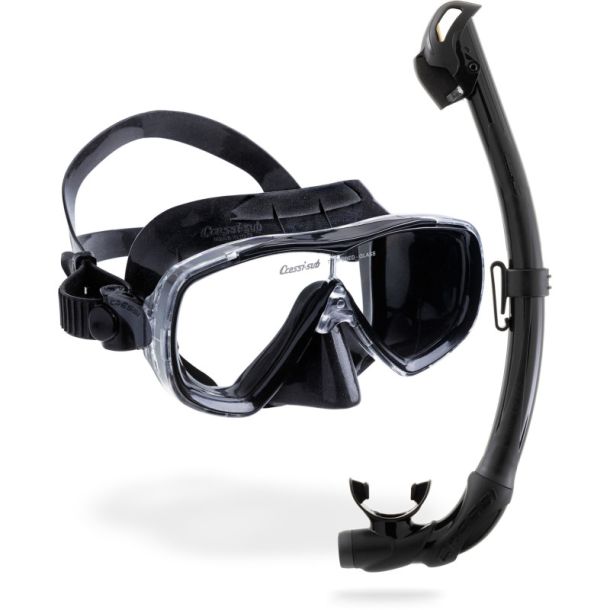 Cressi Estrella + Seal Dry snorkel combo
