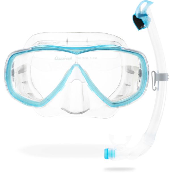 Cressi Estrella + Seal Dry snorkel combo