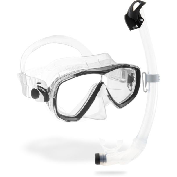 Cressi Estrella + Seal Dry snorkel combo