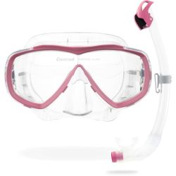 Cressi Estrella + Seal Dry snorkel combo