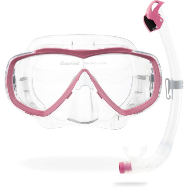 Cressi Estrella + Seal Dry snorkel combo