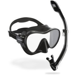 Cressi F1 + Supernova Dry snorkel combo