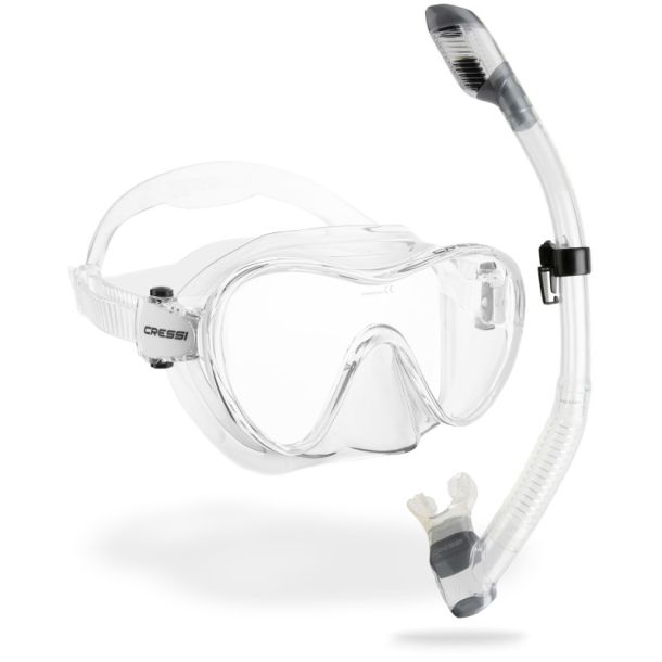 Cressi F1 + Supernova Dry snorkel combo