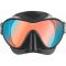 Cressi F1 maske sort / bl� / orange lens