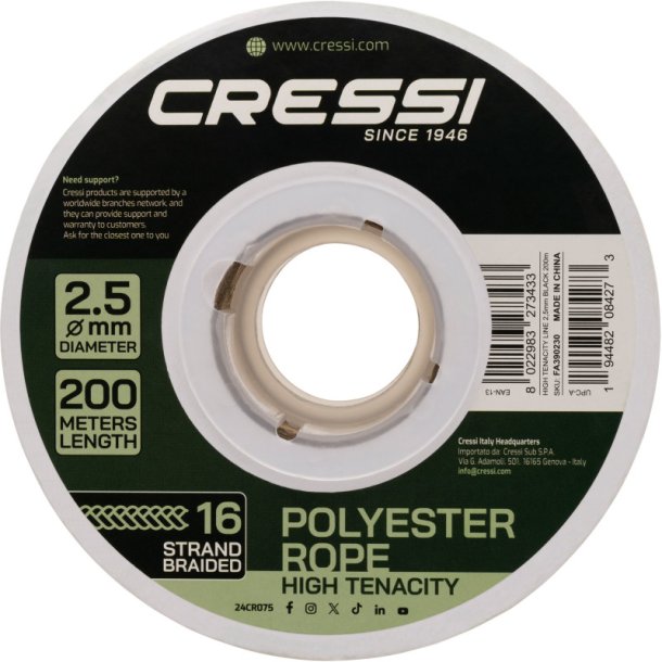 Cressi H�jstyrke line 200 m