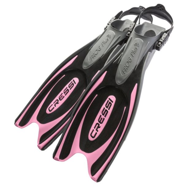 Cressi Frog Plus fenor svart / rosa