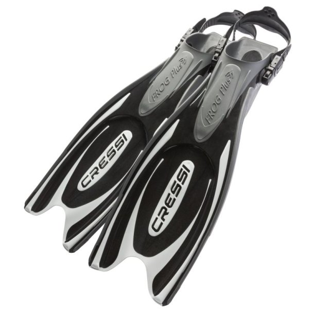 Cressi Frog Plus fenor svart / silver