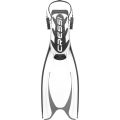 Frog Plus Fins Black / White