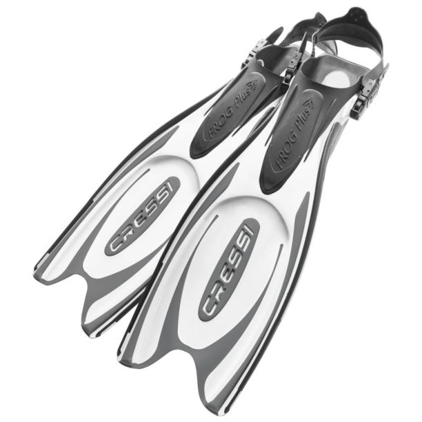 Cressi Frog Plus finner sort / hvid