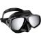 Cressi Focus maske sort / sort / s�lv mirrored lens