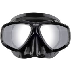 Cressi Focus dykkermaske sort / sort / s�lv mirrored lens