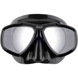 Cressi Focus dykkermaske sort / sort / s�lv mirrored lens