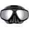 Cressi Focus maske sort / sort / s�lv mirrored lens